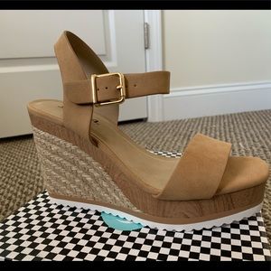 Camel Wedges with ankle strap